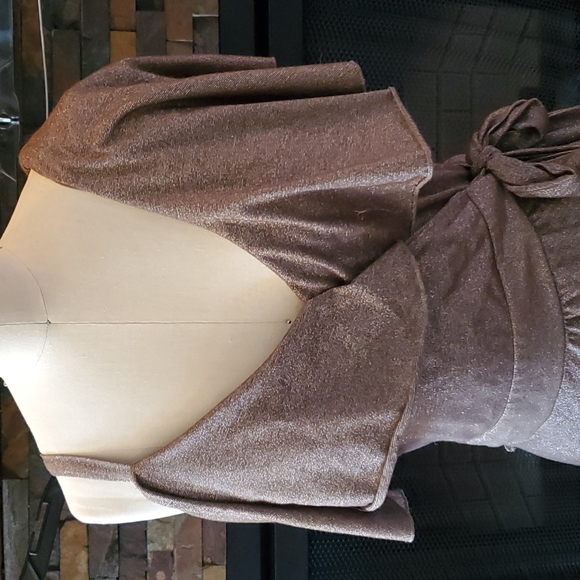 Glitter wrap dress - Picture 3 of 4